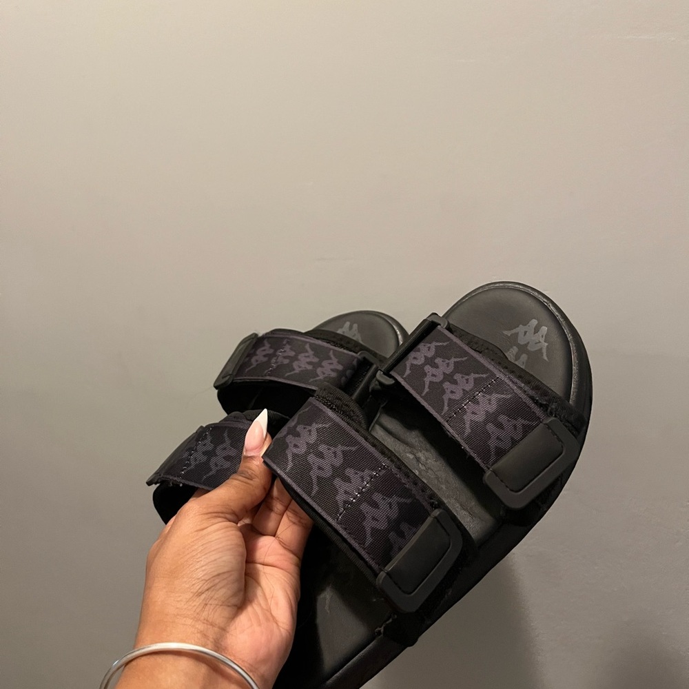 Kappa Dark Gray Slide Sandals
